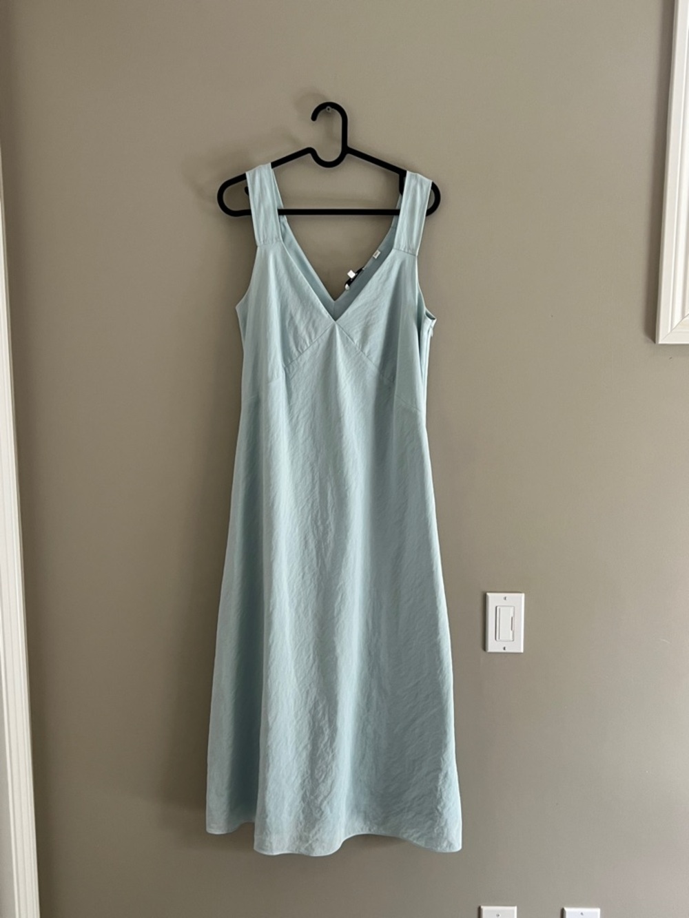Light Blue V-Neck Midi Dress by Vince